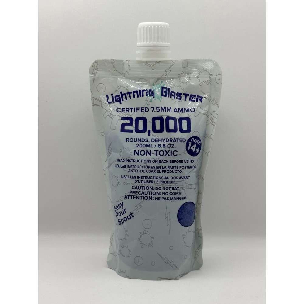 Lightning Blaster Pro Ammo 20,000 Water Gel Blaster Beads